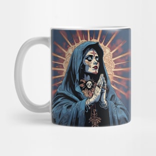 Day Of The Dead - Praying La Calavera Catrina - Santa Muerte Mug